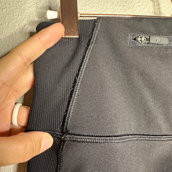 Lululemon On Your Mark Crop Size 6 Black 23" Ribbed W6AJFS - Picture 7 of 11